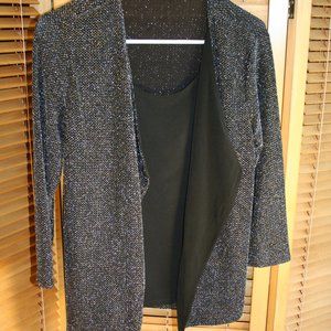 Elements Sparkle Jacket with Sewn in Blouse Size Petite Small